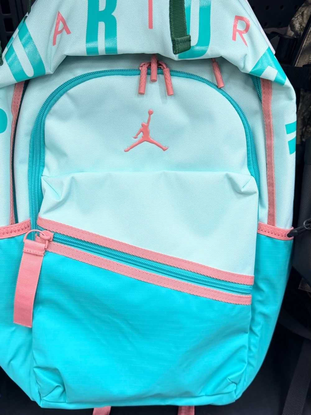 Jordan Large Size ' Mint & PeachBackpack